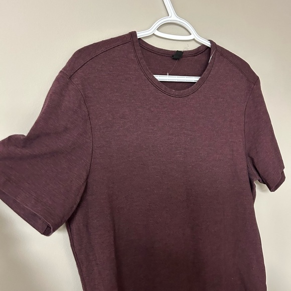 Lululemon 5 Year Basic Burgundy T Shirt - Picture 2 of 5